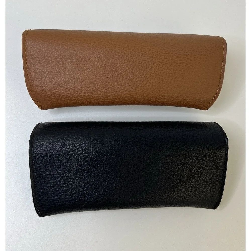 Ray-Ban Eyeglass Black/Brown Cases holder snap closure Lot Of 2 Cases Only